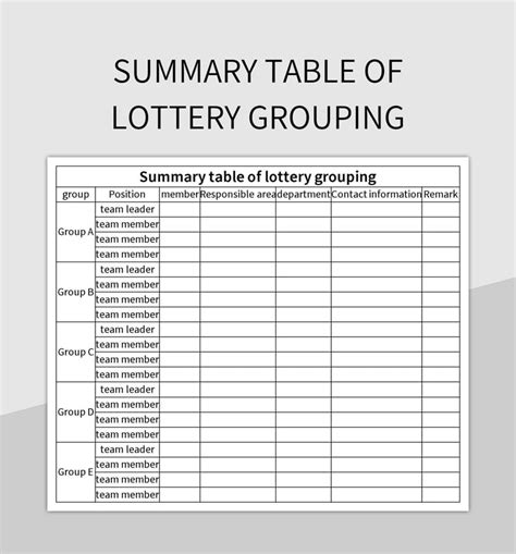 premier lotto summary sheet